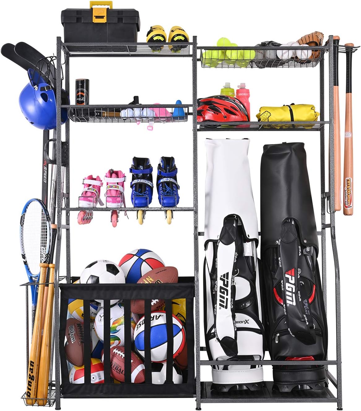 Garage Sports Equipment Storag - đánh giá và giá Golf Equipment Garage Organizer
