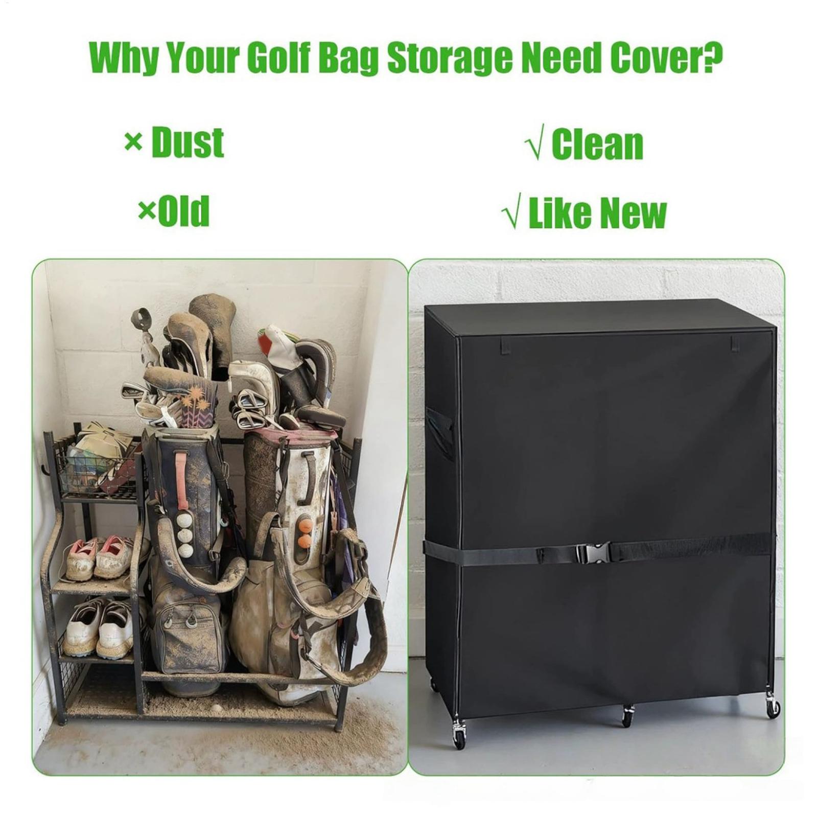 Dust Cover for Golf Storage Ra - đánh giá và giá Golf Equipment Garage Organizer