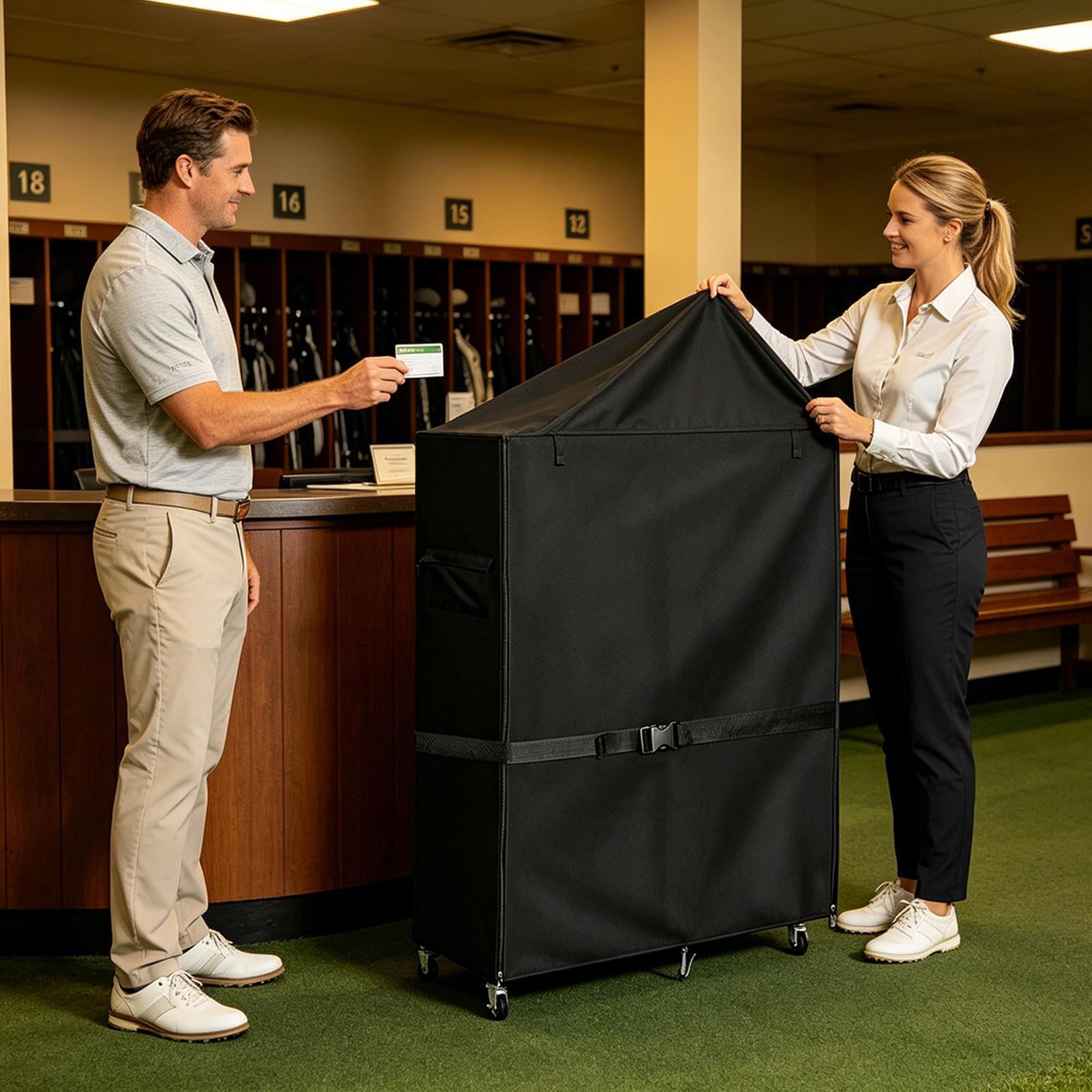 Dust Cover for Golf Storage Ra - đánh giá và giá Golf Equipment Garage Organizer