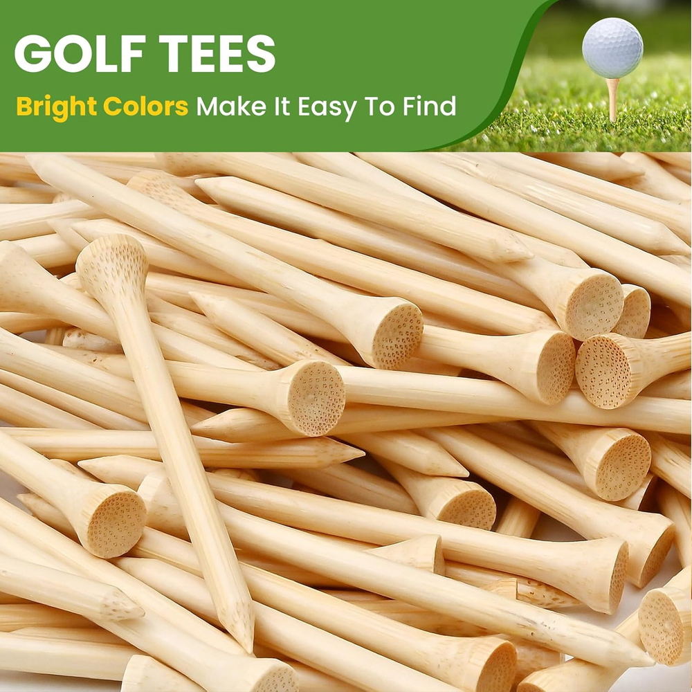 50Pcs/Set Wooden Golf Tee Tees - đánh giá và giá Golf Equipment Kit