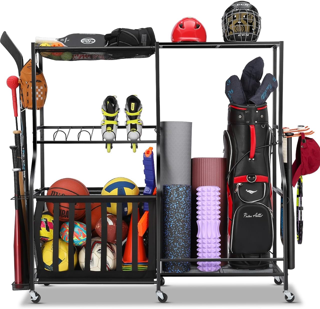 Garage Sports Equipment Organi - đánh giá và giá Golf Equipment Garage Organizer