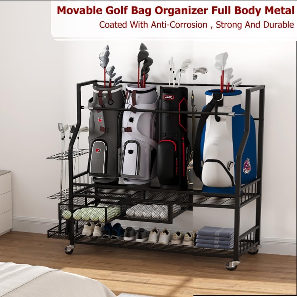 Golf Bag Storage Garage Organi - đánh giá và giá Golf Equipment Garage Organizer